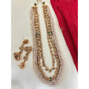 Jewel Addiction Pota Stone And Pearl Elegant Necklace Set