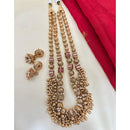 Jewel Addiction Pota Stone And Pearl Elegant Necklace Set