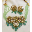 Jewel Addiction Heavy Look Polki Kundan And Beads Choker Necklace Set
