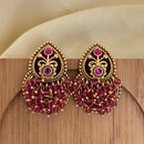 Jewel Addiction Pota Stone And Pearl Cluster Dangler Earrings