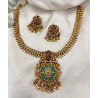 Jewel Addiction Designer Pota Stone Necklace Set