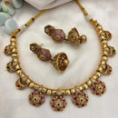Jewel Addiction Designer Pota Stone And Pearl Necklace Set