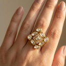 Jewel Addiction Pota Stone And Austrian Designer Finger Ring