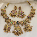 Jewel Addiction Designer Pota Stone And Pearl Necklace Set