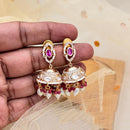 Jewel Addiction Polki Kundan Stone And Pearl Designer Jhumki Earrings
