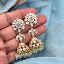 Jewel Addiction Polki Kundan Stone And Beads Designer Jhumki Earrings