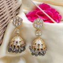 Jewel Addiction Polki Kundan Stone And Beads Designer Jhumki Earrings