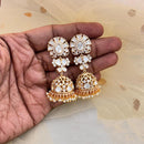Jewel Addiction Polki Kundan Stone And Pearl Designer Jhumki Earrings