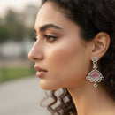 Jewel Addiction Glamorous American Diamond Dangler Earrings