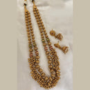 Jewel Addiction Designer Pota Stone And Beads Double Layer Long Necklace Set