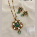 Jewel Addiction Pota Stone And Pearl Designer Pendant Set