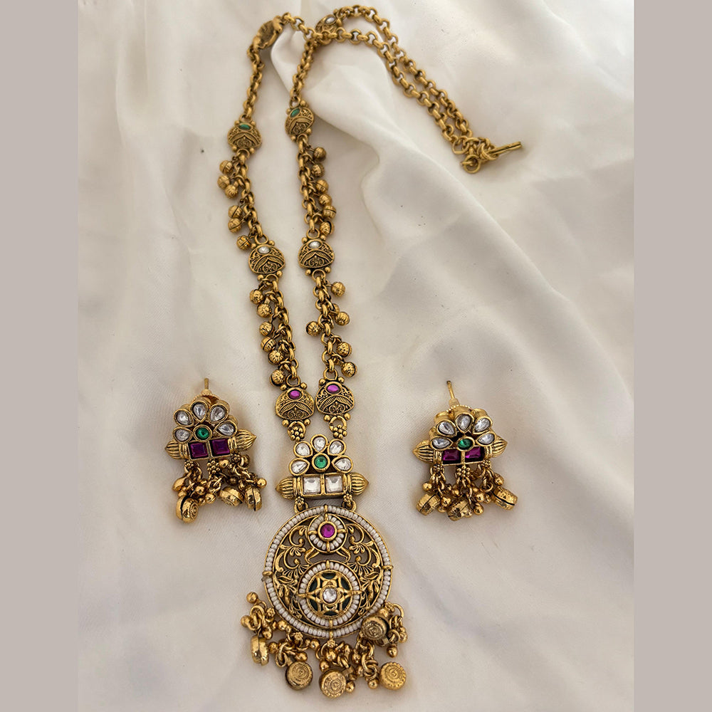 Jewel Addiction Designer Pearl Statement Long Necklace Set