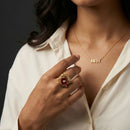 Jewel Addiction Pota Stone  Elephant Motifs Designer Finger Ring