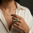 Jewel Addiction Glam Shine Pota Stone And Pearl Designer Finger Ring