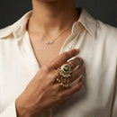 Jewel Addiction Glam Shine Pota Stone Designer Finger Ring