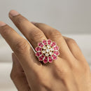 Jewel Addiction Royal Look Polki Kundan  Designer Finger Ring