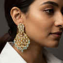 Jewel Addiction Designer Kundan Stone And Beads Dangler Earrings