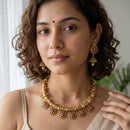 Jewel Addiction Premium Pota Stone And Pearl Necklace Set