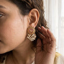 Jewel Addiction Pearl Cluster Dangler Earrings