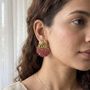 Jewel Addiction Pearl Cluster Dangler Earrings