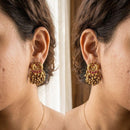 Jewel Addiction Royal Pota Stone Pearl Stud Earrings