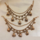 Jewel Addiction Traditional Copper Finish Pearl Multi Layer Kan Chain