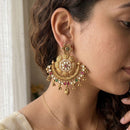 Jewel Addiction Pota Stone And Pearl Cluster Dangler Earrings