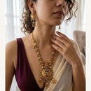 Jewel Addiction Luxury Pota Stone And Pearl Necklace Set