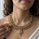 Jewel Addiction Luxury Pota Stone And Pearl Necklace Set