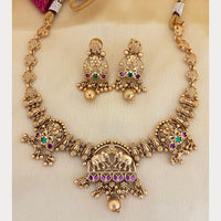 Jewel Addiction Luxury Pota Stone And Pearl Necklace Set