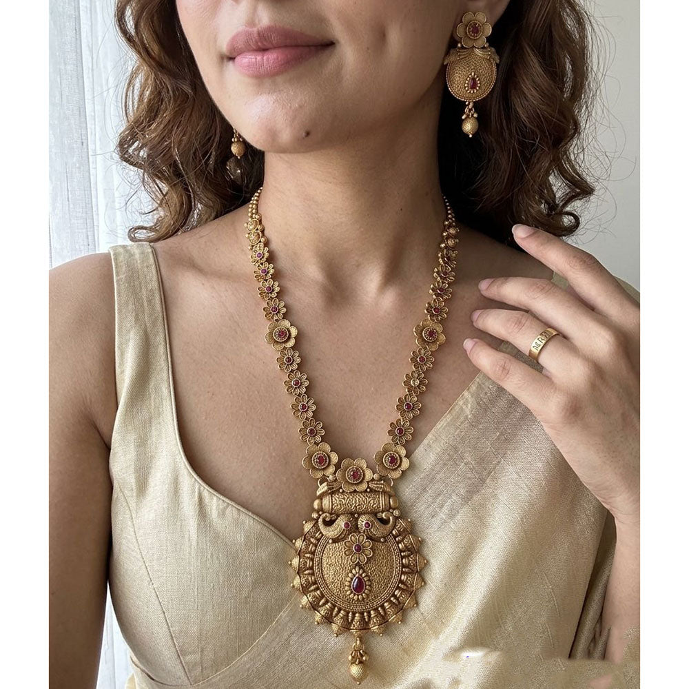 Jewel Addiction Designer Pota Stone And Beads Necklace Set