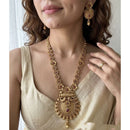 Jewel Addiction Designer Pota Stone And Beads Necklace Set