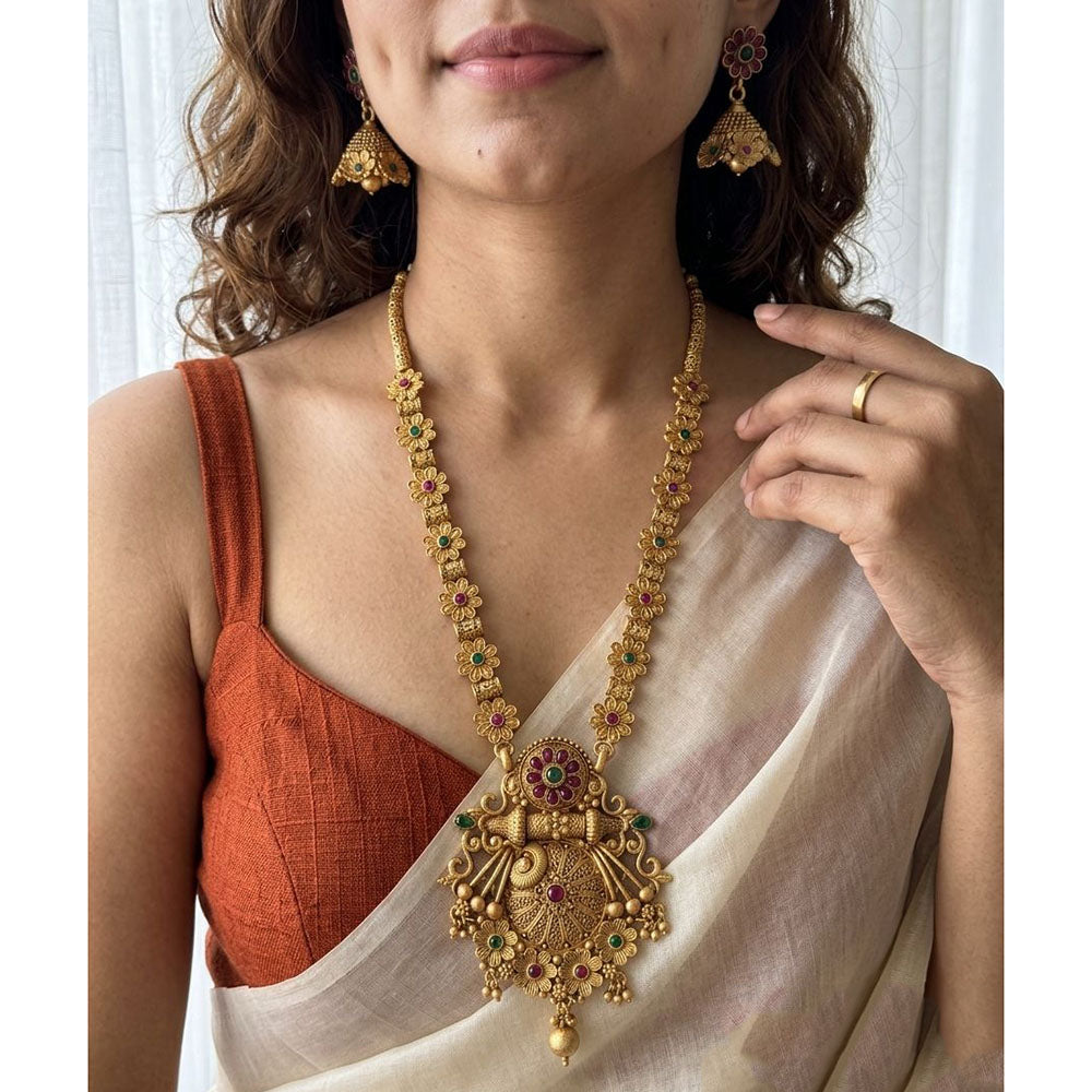 Jewel Addiction Designer Pota Stone And Beads Necklace Set