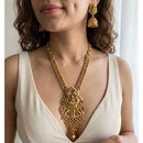 Jewel Addiction Designer Pota Stone Temple Long Necklace Set