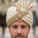 Jewel Addiction Polki Kundan Stone Brooch For Men Kalangi (Safa \ Padgdi)