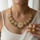 Jewel Addiction Glamorous Pota Stone And Pearl Necklace Set 