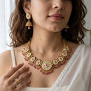 Jewel Addiction Glamorous Pota Stone And Pearl Necklace Set