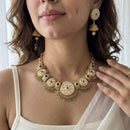 Jewel Addiction Glamorous Pota Stone And Pearl Necklace Set