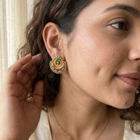 Jewel Addiction Royal Pota Stone Pearl Stud Earrings