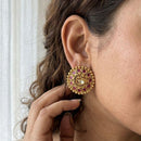Jewel Addiction Royal Pota Stone Pearl Stud Earrings