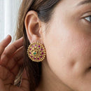 Jewel Addiction Royal Pota Stone Pearl Stud Earrings