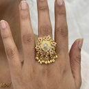Jewel Addiction Glam Shine Pota Stone And Pearl Designer Finger Ring