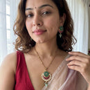 Jewel Addiction Elegant Pota Stone And Beads Chain Pendant Set for Women