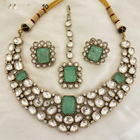 Jewel Addiction Royal Polki Kundan Stone Necklace Set