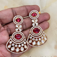 Jewel Addiction Designer Polki Kundan Stone Dangler Earrings