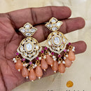 Jewel Addiction Designer Polki Kundan Stone And Beads Dangler Earrings