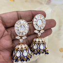 Jewel Addiction Designer Polki Kundan Stone And Beads Jhumki Earrings