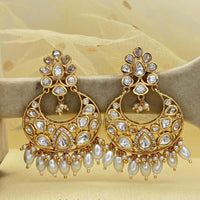 Jewel Addiction Designer Polki kundan Stone Dangler Earrings