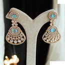 Jewel Addiction Designer Polki kundan Stone And Beads Dangler Earrings