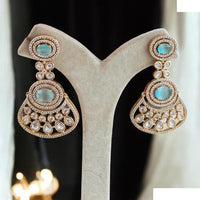 Jewel Addiction Designer Polki kundan Stone And Beads Dangler Earrings